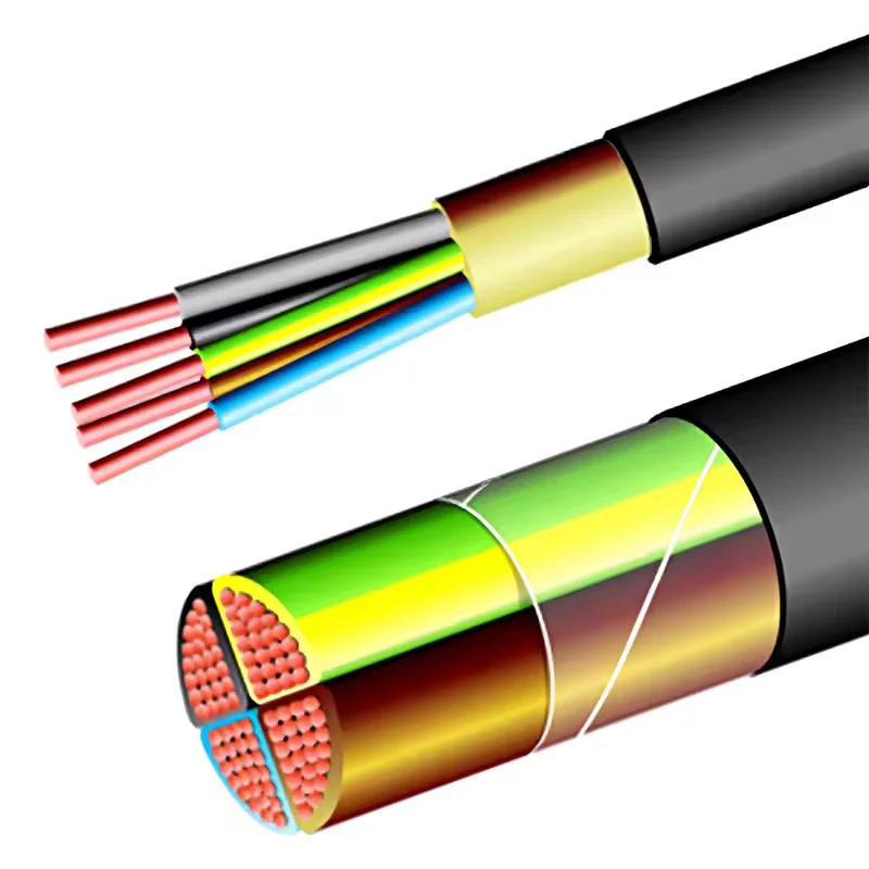 Cable copper conductor XLPE insulation PVC sheath  hard cable 0.6/1KV NYY /XLPE/VV/R2V