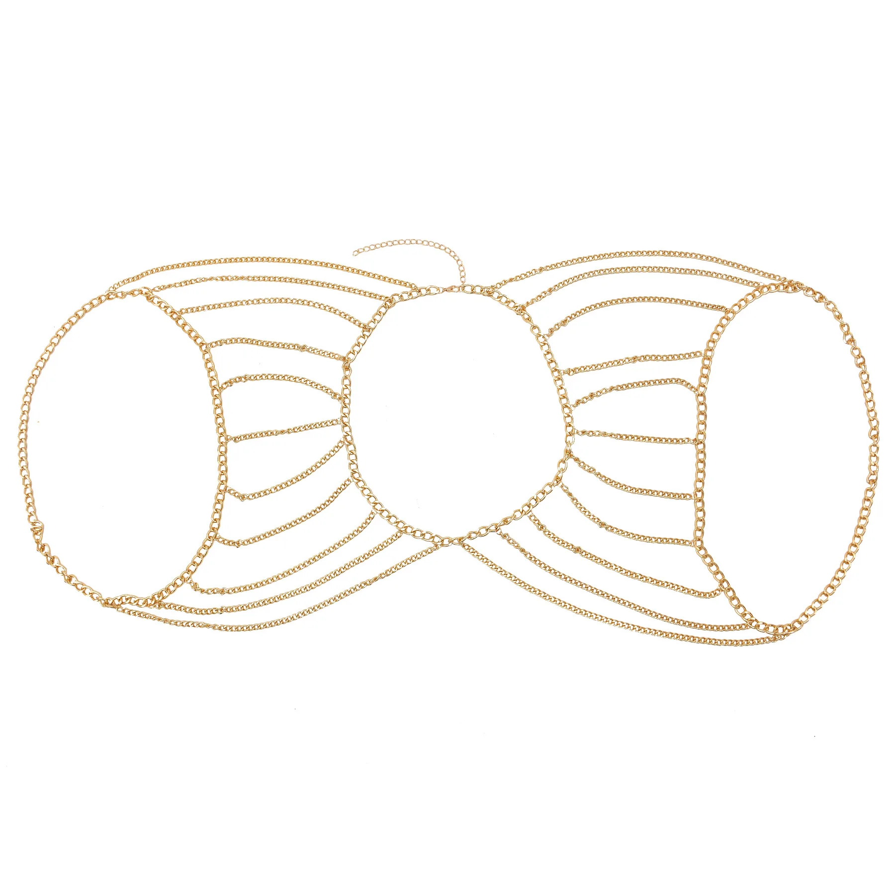 Amorar Monili della Catena del Corpo del Merletto Dell'oro del