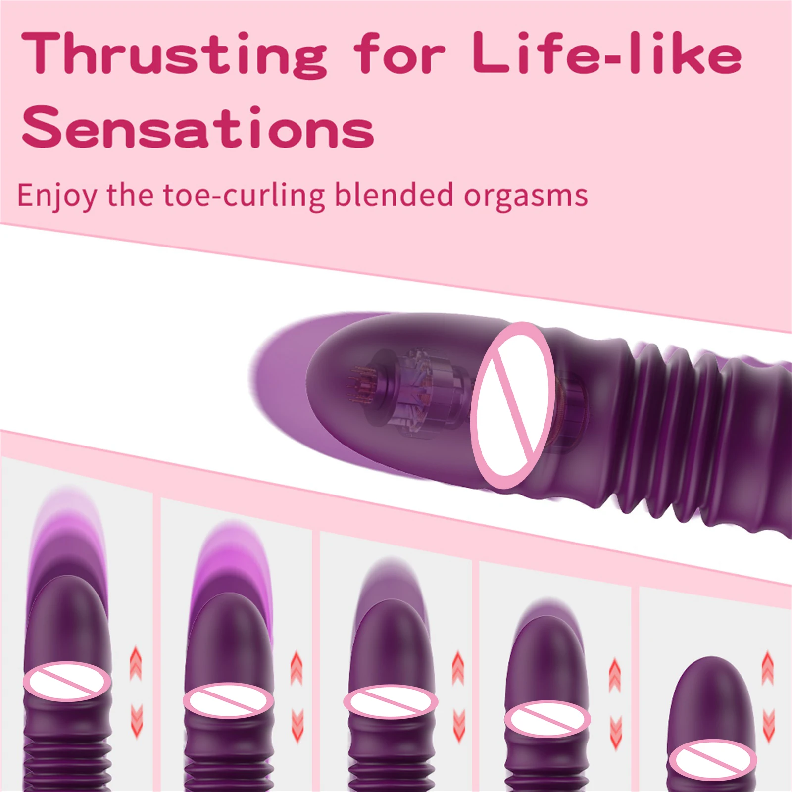 Usting Rabbit Vibrator Triple Action G Spot Vibrator with Independent Clitoral Stimulator and Patterns Waterproof Rechargeable