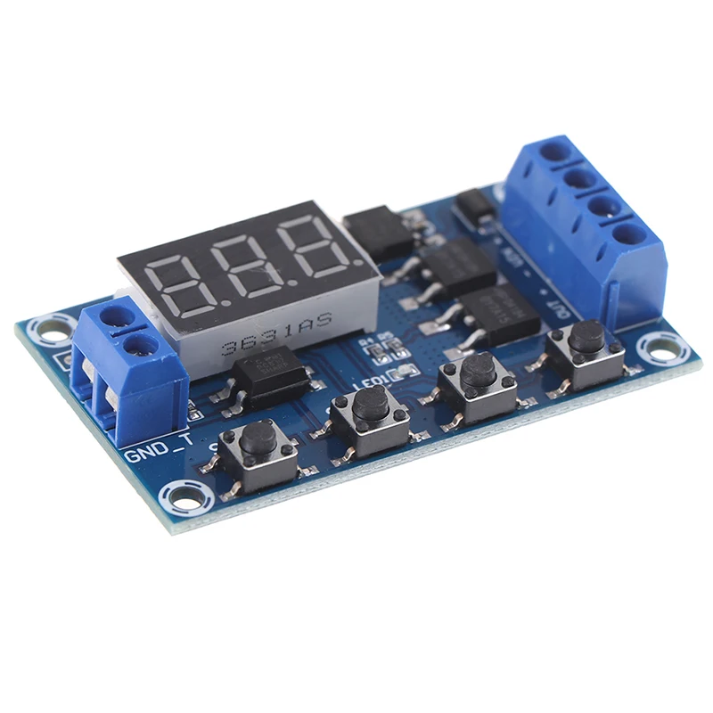 Gumps grocery Trigger Cycle Timer Delay Switch 12 24V Circuit Board MOS Tube Control Module