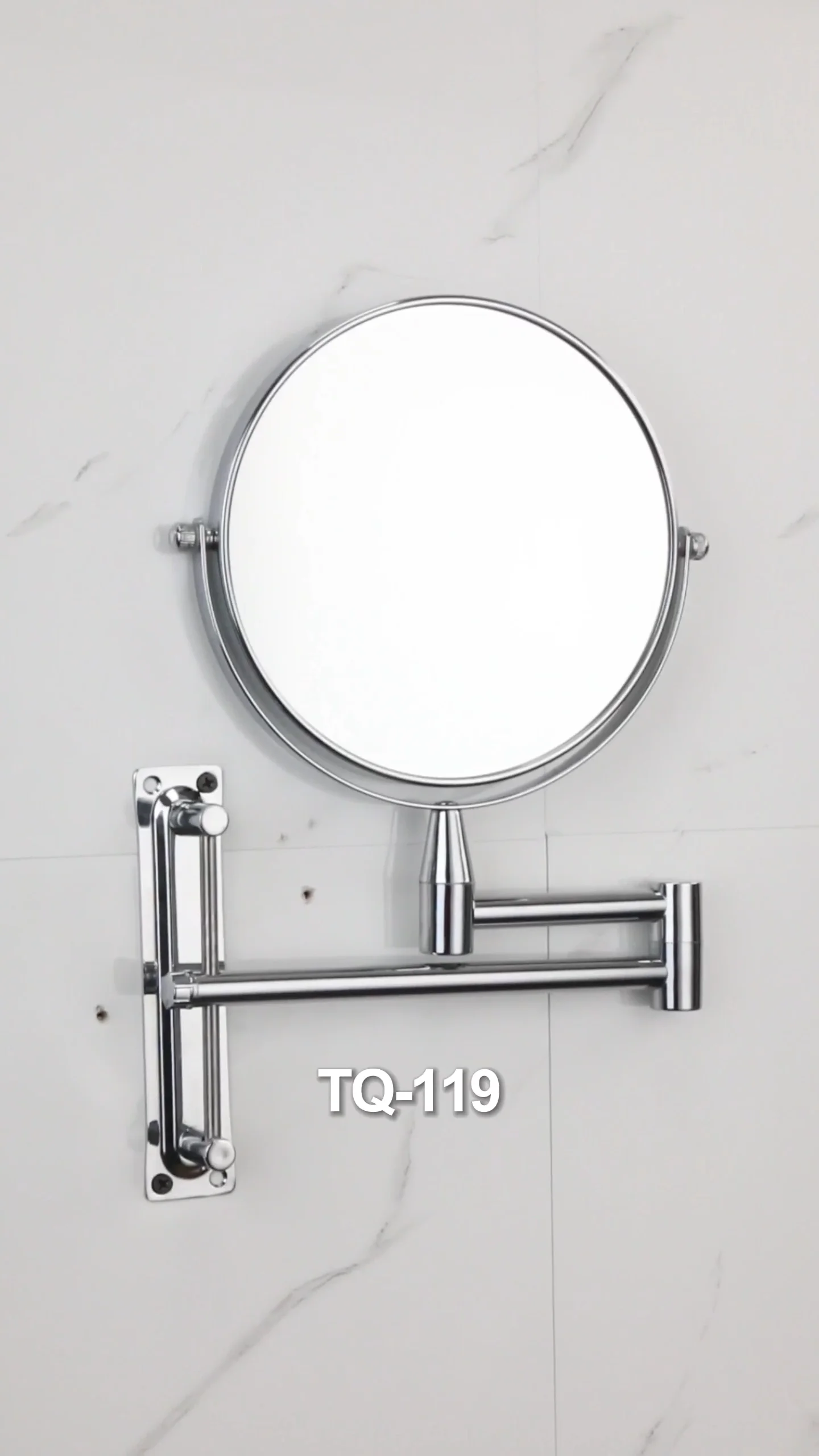 Wall Mounted Swivel Bathroom Shaving Mirror 10x Magnifying Makeup