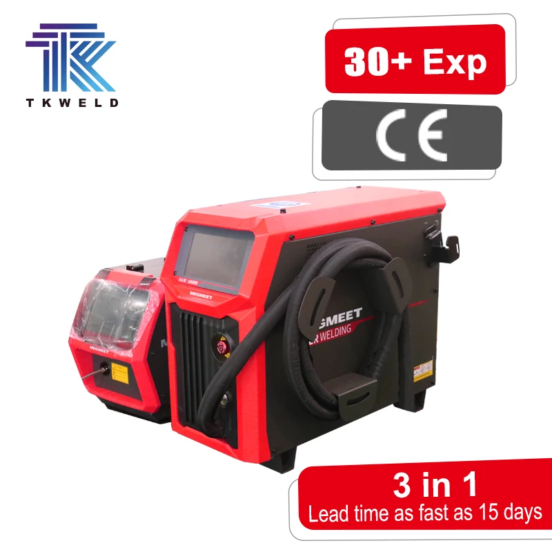TK 1200W Max Output 3-in-1 Hybrid Fiber Laser Welder for Aluminum/Stainless Steel/Steel Air Cooled Easy Operation New