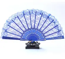 BSBH Wholesale Multicolor Lace Hand Fan For Wedding Party Bridal Handheld Dancing Fans