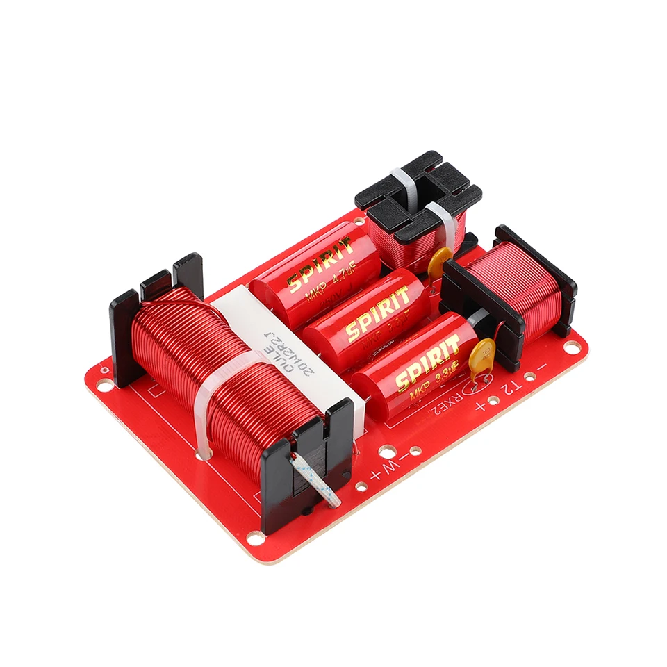 Pitxsgsia Filtre Crossover Audio 800W - Diviseur De Fréquence 2 Voies Pour Haut-Parleurs Aigus & Graves - Réglage Facile - Pour Home Cinéma & Scène