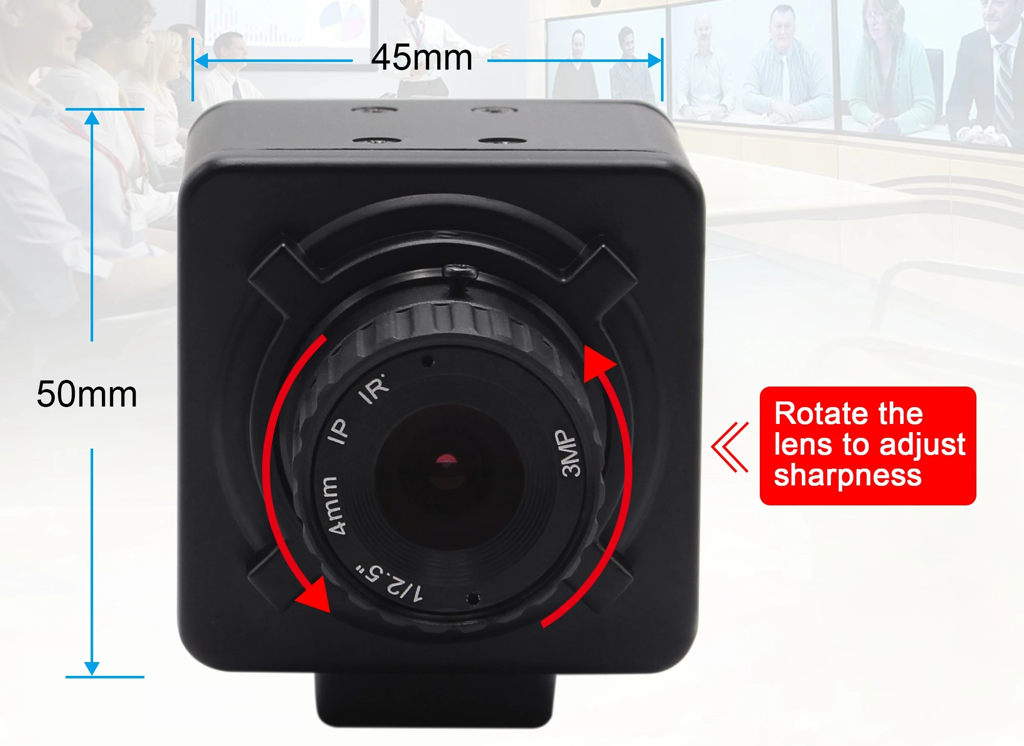 ELP HD 2 Megapixel CMOS AR0330 USB Web Camera 1920x1080P 30FPS CS Manual 4mm Lens Mini Security Video Camera with Microphone