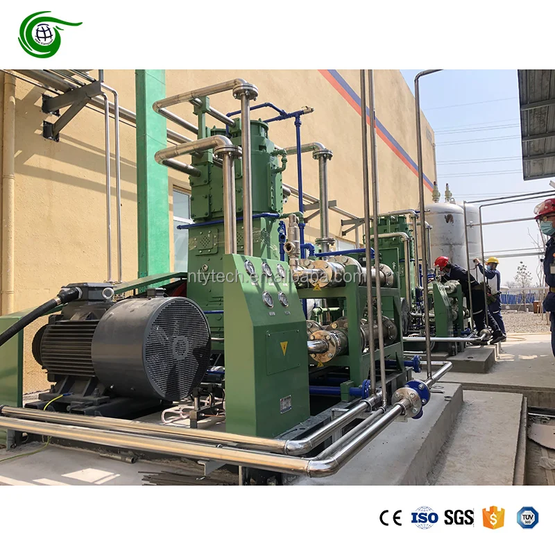 55kw Co2 Carbon Dioxide Piston Compressor Completely Oilfree Low