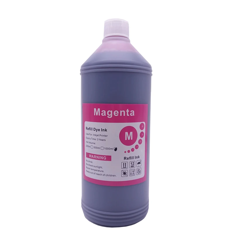 Kit Recharge Encre Dye 4x100ml - Compatible Canon Pixma G4510 G4511 - Cyan, Magenta, Noir, Jaune + Seringues & Gants - 7