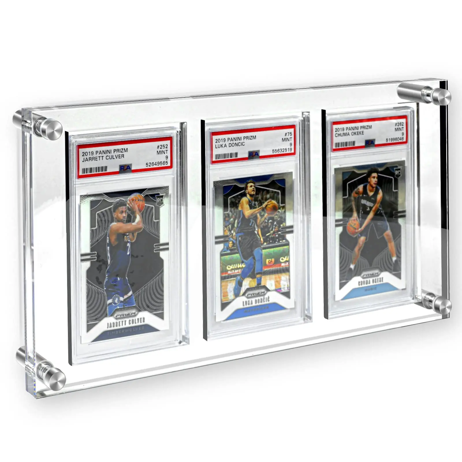 product trading card frame psa trading card display acrylic frame for wall  psa holder graded sports card display  clear-4