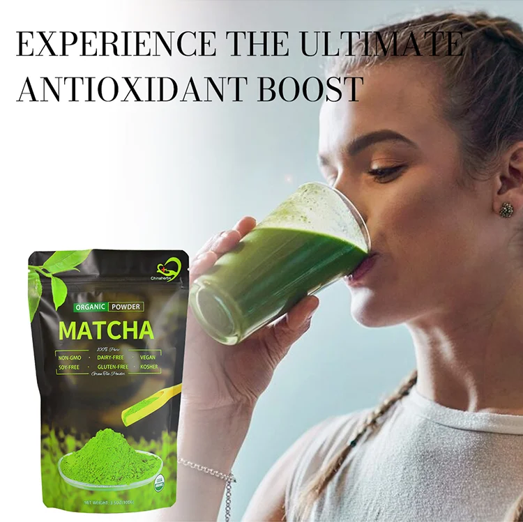 Chinaherbs Private Label 100% Pure Ceremonial Grade Matcha Powder Green Tea Plants Wholesale Natural Energy L-Theanine Macha Tea