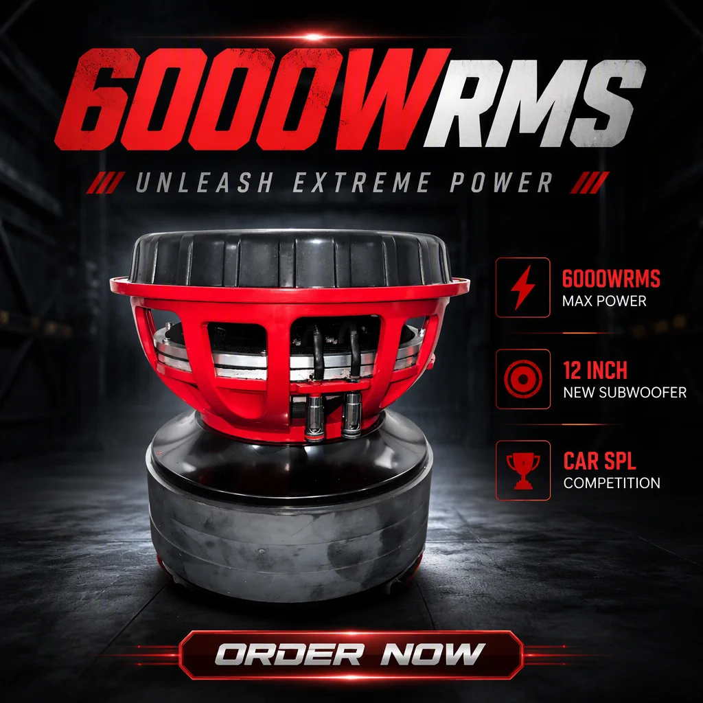 Subwoofer American Bass de 12 pulgadas para instalación debajo del asiento; subwoofers de audio; subwoofer de 15 pulgadas adecuado para competencias de audio SPL para automóviles