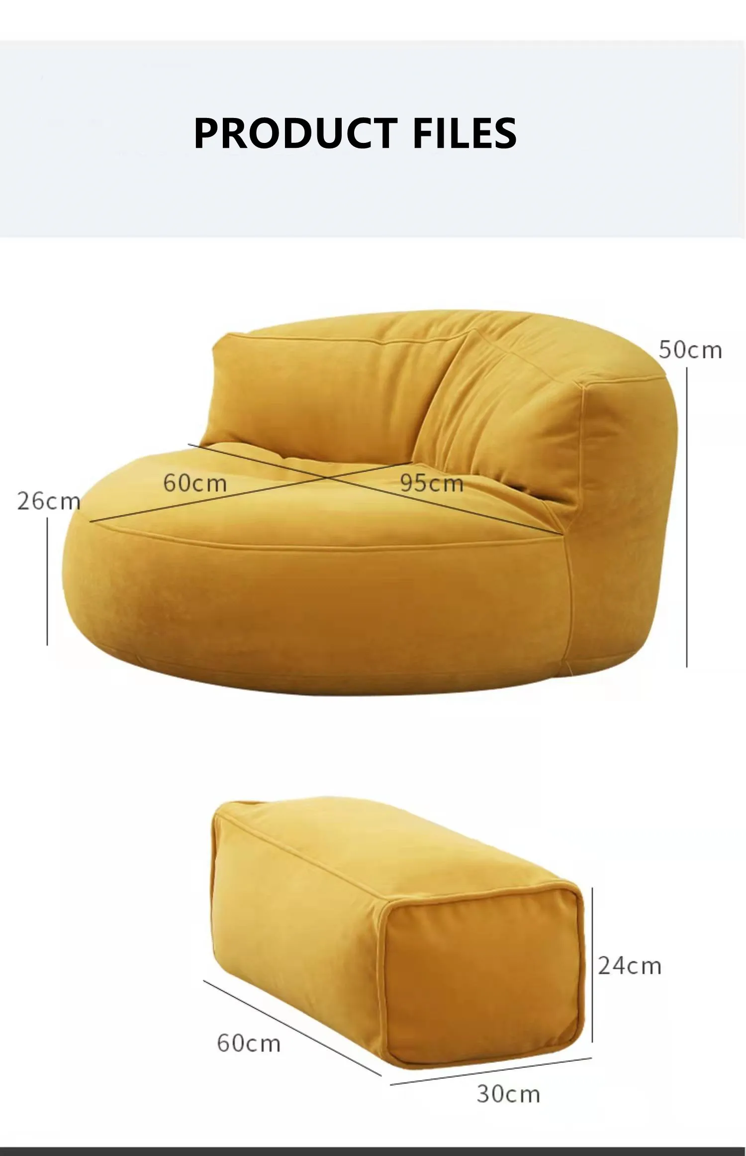 New Design Semicircular Sofa Bean Bag Armchair Comfy Sitting Bags Buy