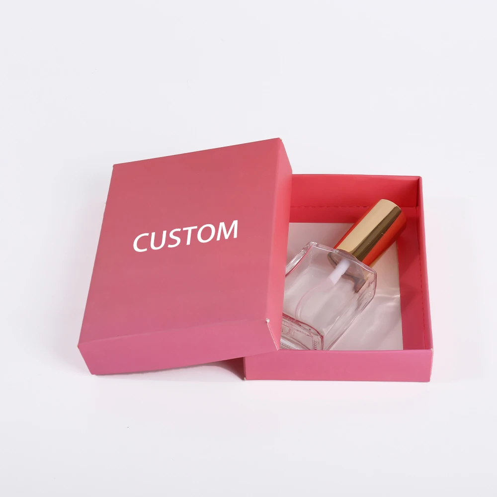 Custom Perfume Gift Box High-Grade Essential Oil Cosmetic Set Hot Stamping Logo Luxury Incense White Card Soft Packaging Box