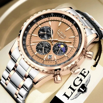 Lの季節 LIGE 8989 Luxury Men's Watch - Quartz, Waterproof, & Luminous