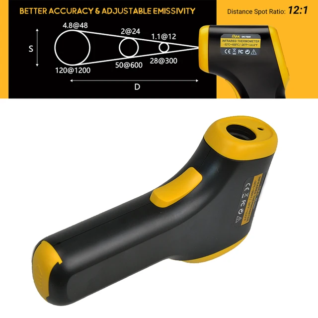 Non-contact digital laser infrared thermometer with LCD for industry and household - Image 3