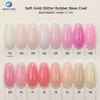Soft Gold Glitter Rubber Base Coat