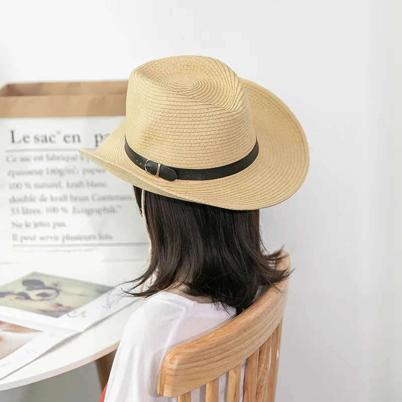 Wide-brimmed straw sun/beach hat plaited edge