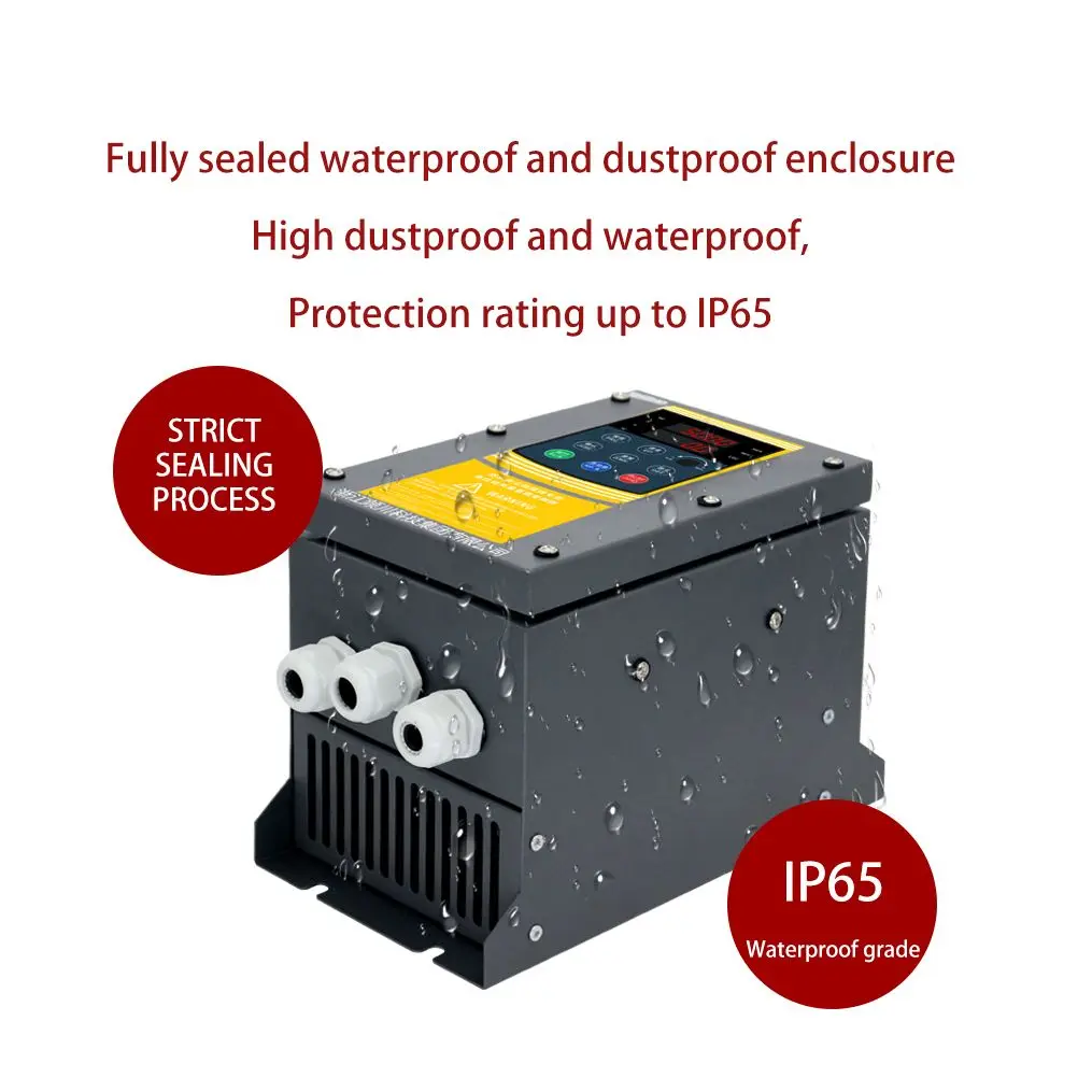 Three Phase 380V VFD AC IP65 Frequency Drive Converter 3.7kw 5.5kw 7.5kw 11kw 18.5kw 30KW 45KW 50/60hz 220v 440v for Motors details