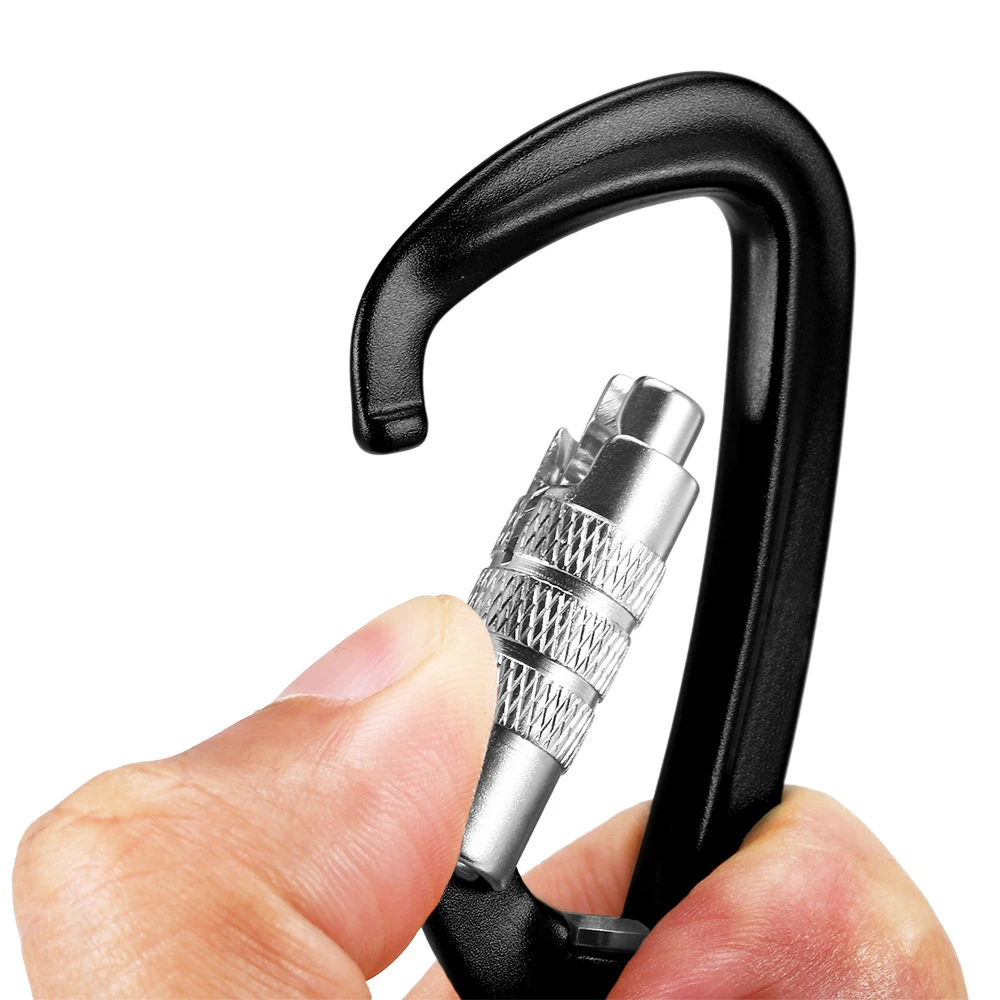 BT-1303TN Aluminum Tool Hook 4KN Fashion Swing Hook Automatic Locking Carabiner Snap Hook Dog Leash Swivel Carabiner