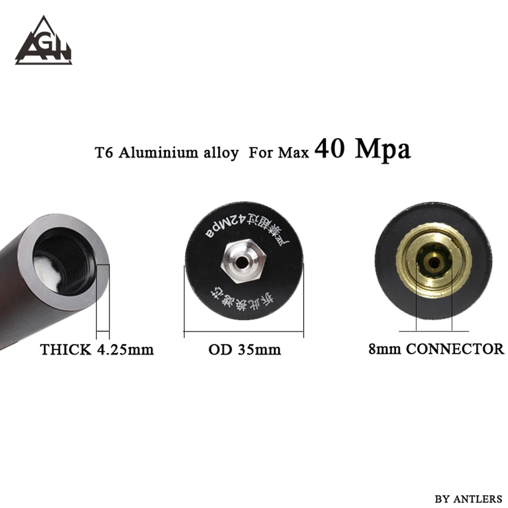42Mpa PCP Air Pump Diving Water-Oil Separator Dry air System Filter for High Pressure Electric Compressor with 8mm Nipple