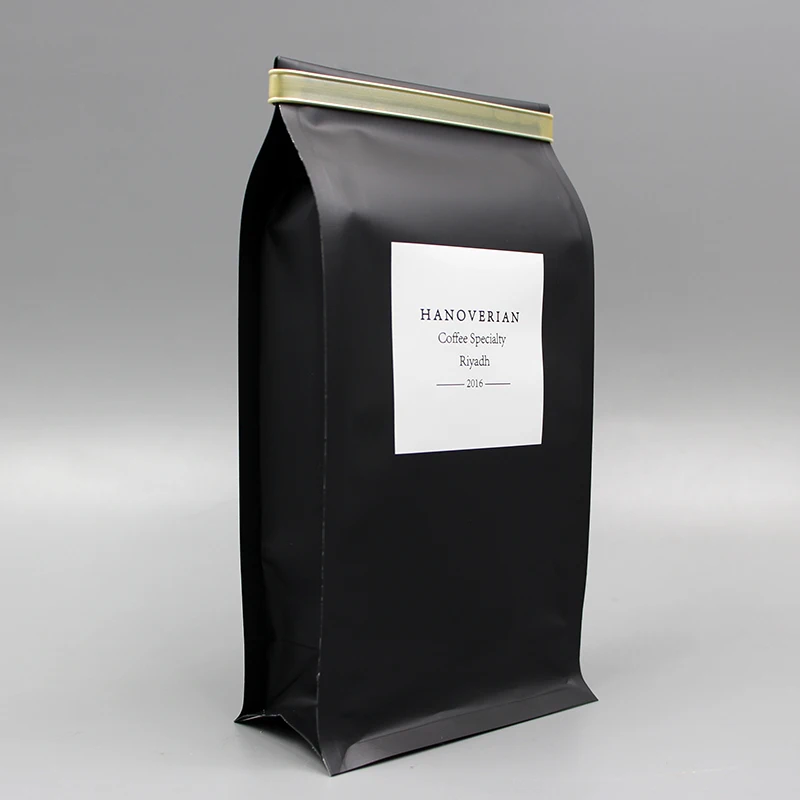 Reusable Kraft Paper Coffee Bags With Valve