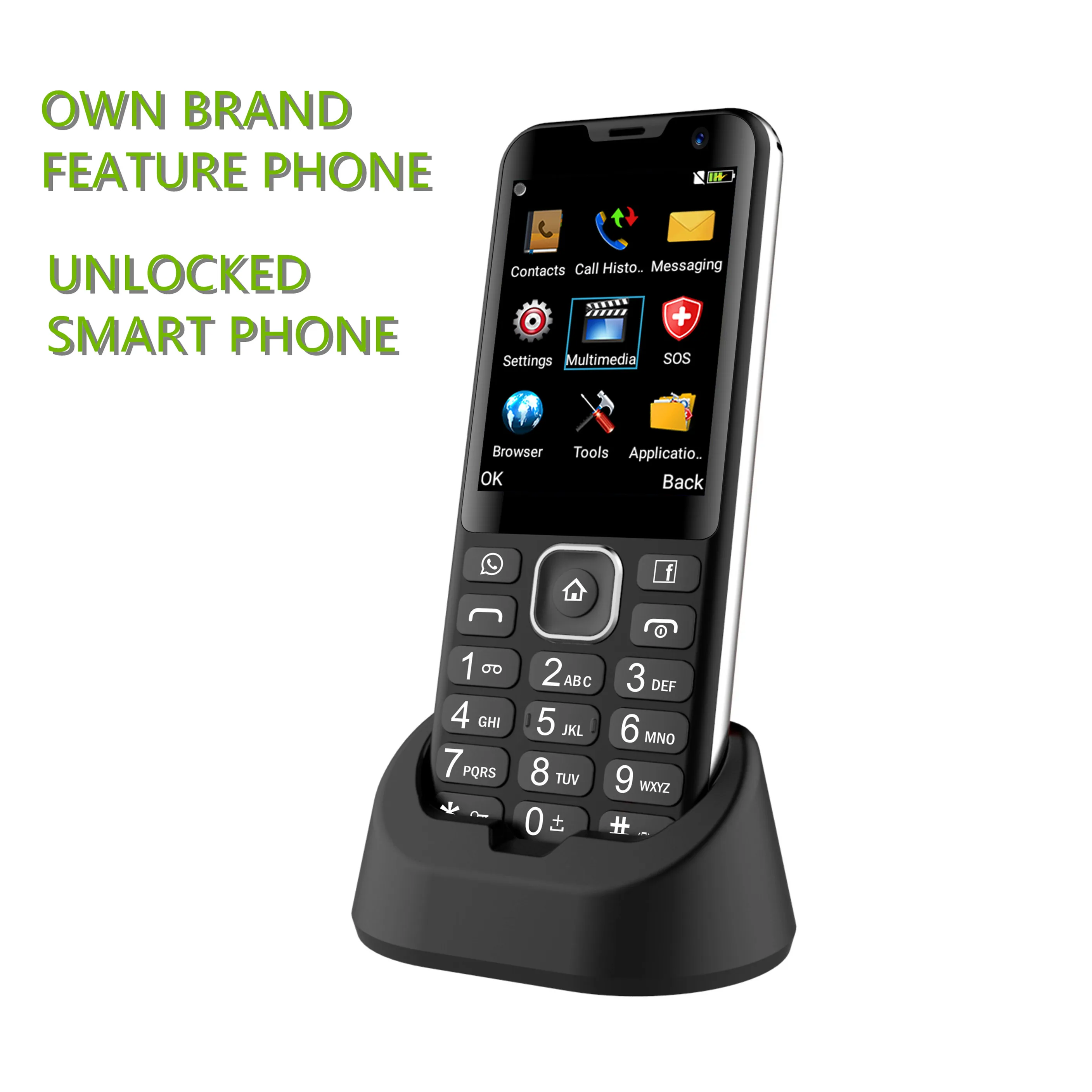 
 Тонкие мобильные телефоны с функцией 4g volte, с задней камерой, две дополнительные камеры, память 4 Гб + 512 Мб  