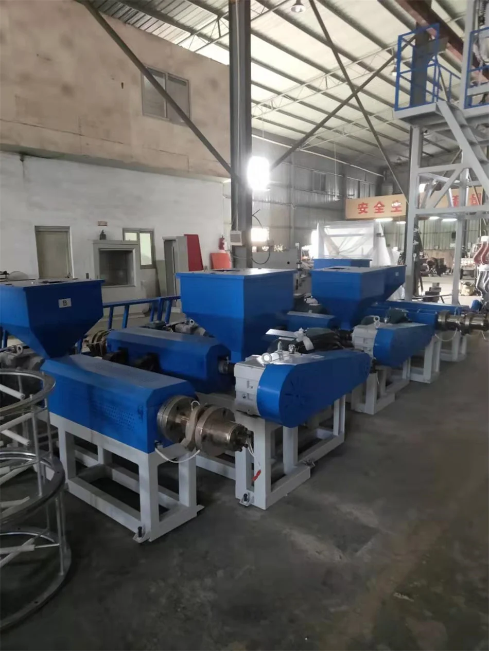 Biodegradable HDPE LDPE LLDPE Nylon ABA PE Extruder Film Blown Machine With Gusset Cheap Price