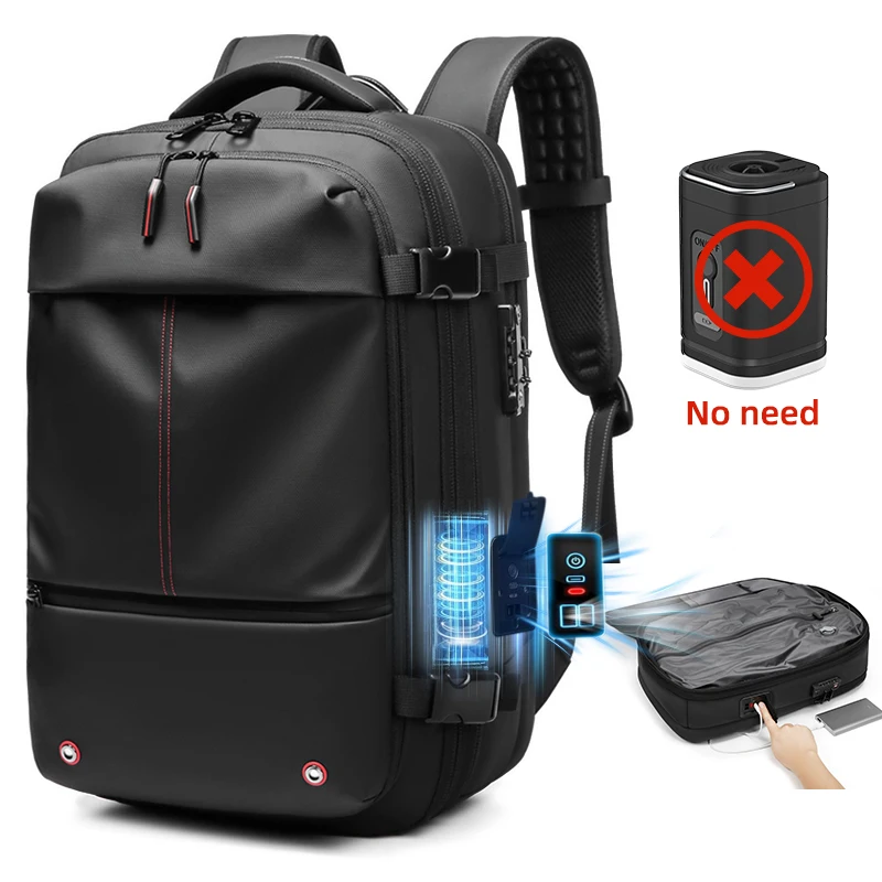 Air Vacuum Compression Travel Backpack Expandable Carry on Bag Vacuum with Pump Fit 17.3 Inch Laptop Backpack Air Vacuum Compression Travel Backpack Expandable Carry on Bag Vacuum with Pump Fit 17.3 Inch Laptop Backpack