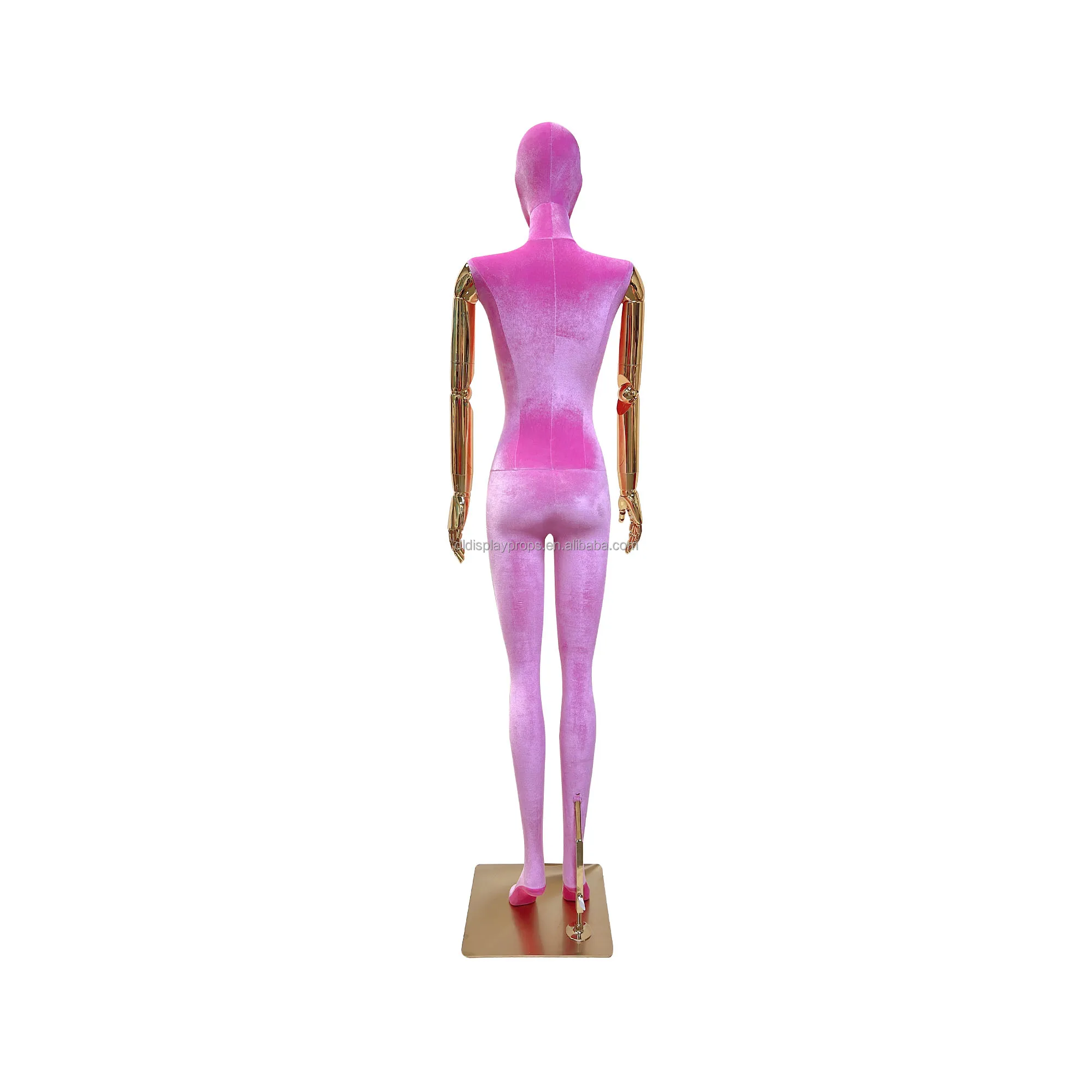 Deliang Full Body Stand Mannequin Female Dress Form Women Professional Velvet Dummy Display