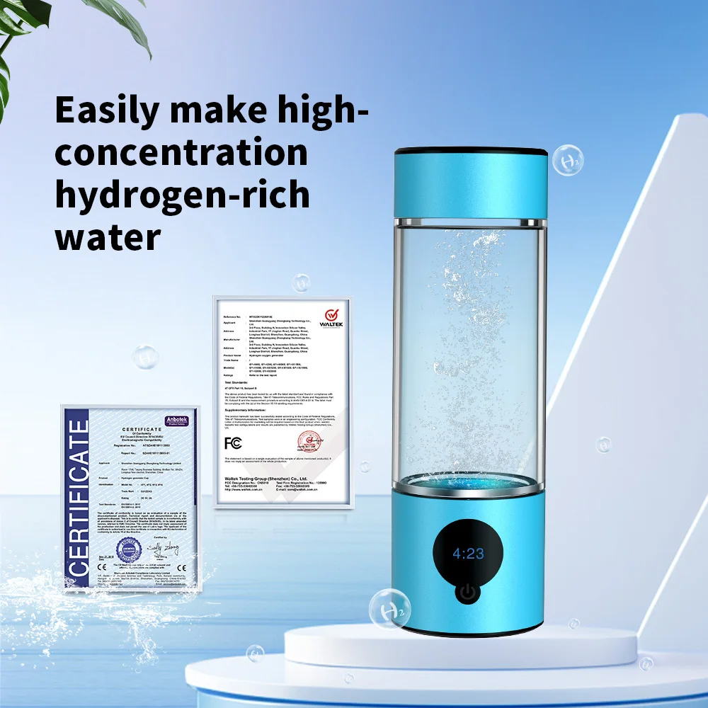 6000ppb Hydrogen Water Generator Mini Hydrogen Water Bottle Hydrogen Drinking Water Machine