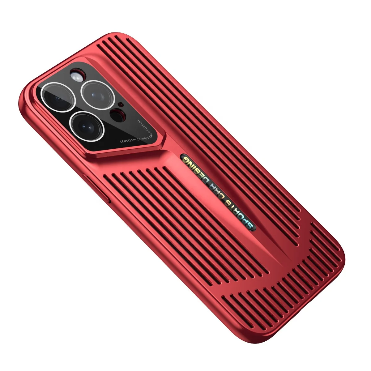 Funda para teléfono con electroplating y disipación de calor para iPhone 16 15 14 13 12 11 Plus Pro Max, protección de lente de cámara, funda transpirable  