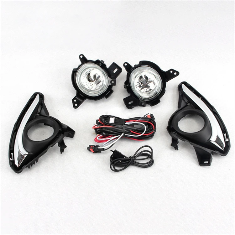 Front Fog Light Lamp Assembly for Mazda 2 DEMIO Hatchback 2014 2015  2016  2017 with Switch Wire Harness