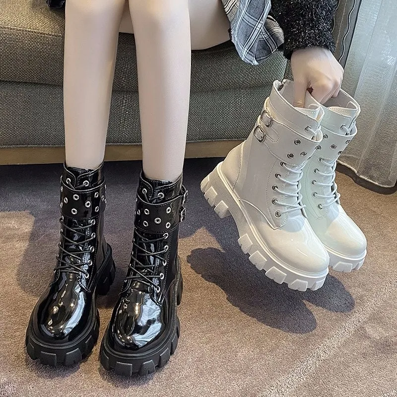 custom lace up boots
