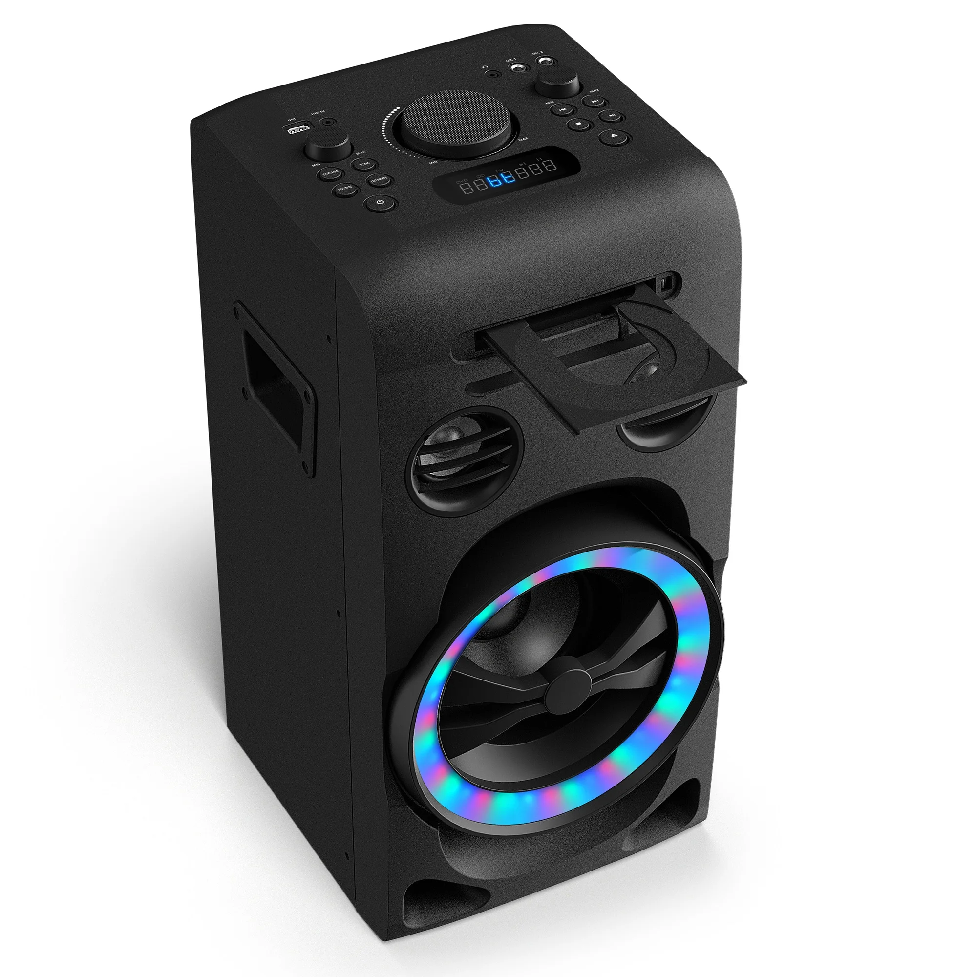 Home Theater CD Player with Speaker Party Light BT