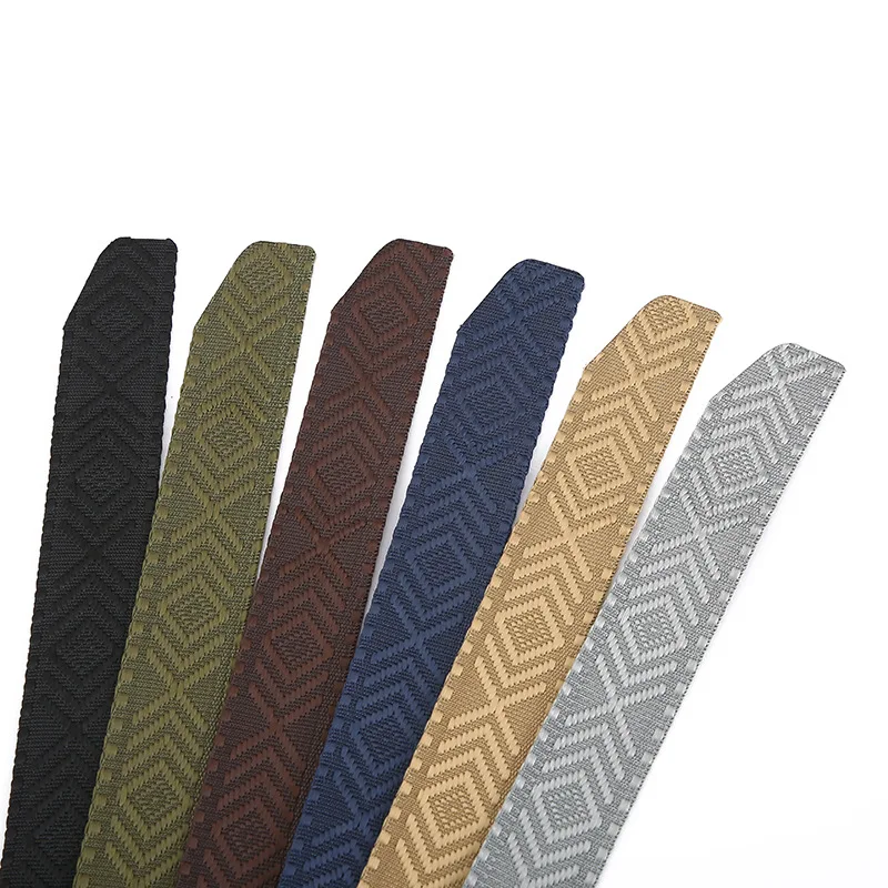 Summer New Thickened Jacquard Knitted Fabric Belt Imitation Nylon Light