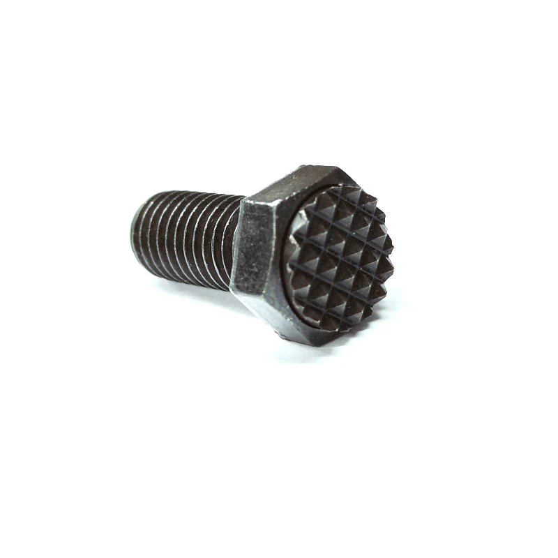 Hex bolt carbon steel black oxide with serrated head factory