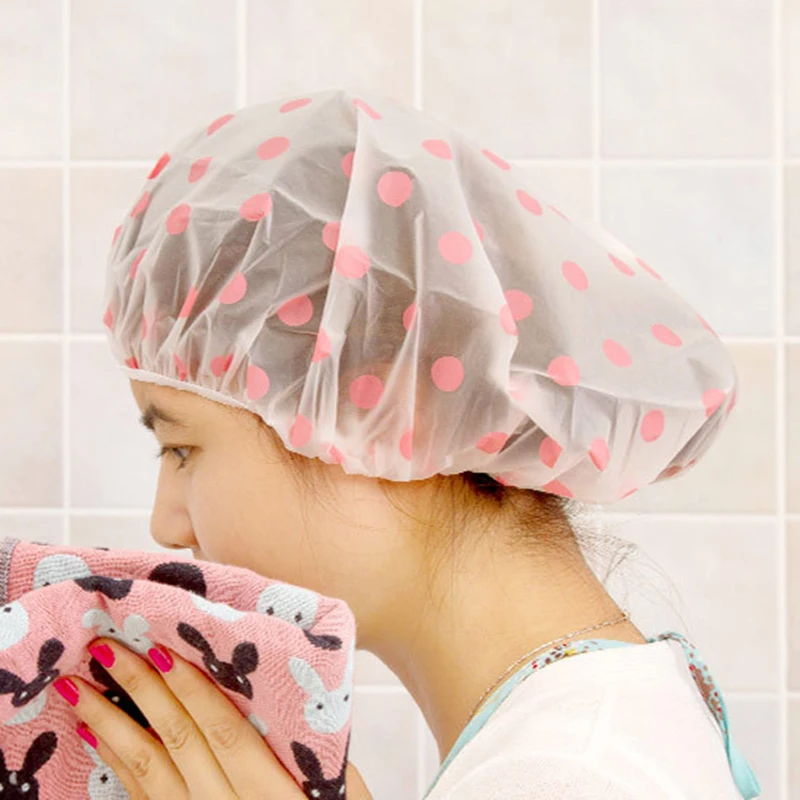 mesh Setting Infrared אופנה גל נקודה אמבטיה כובע כובע עמיד למים כובע מקלחת אלסטי כובע לשימוש חוזר  אמבט ראש שיער כיסוי סלון מקלחת כובע אמבטיה כלי - Buy אופנה גל נקודת כובע  אמבטיה,סלון מקלחת כובע