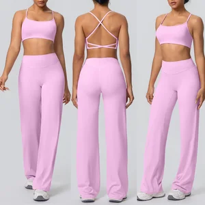 Yoga Gym Fitness Sets 2PCS Fitness Running Gym Set for Women Activewear Sportswear Gym Fitness Set