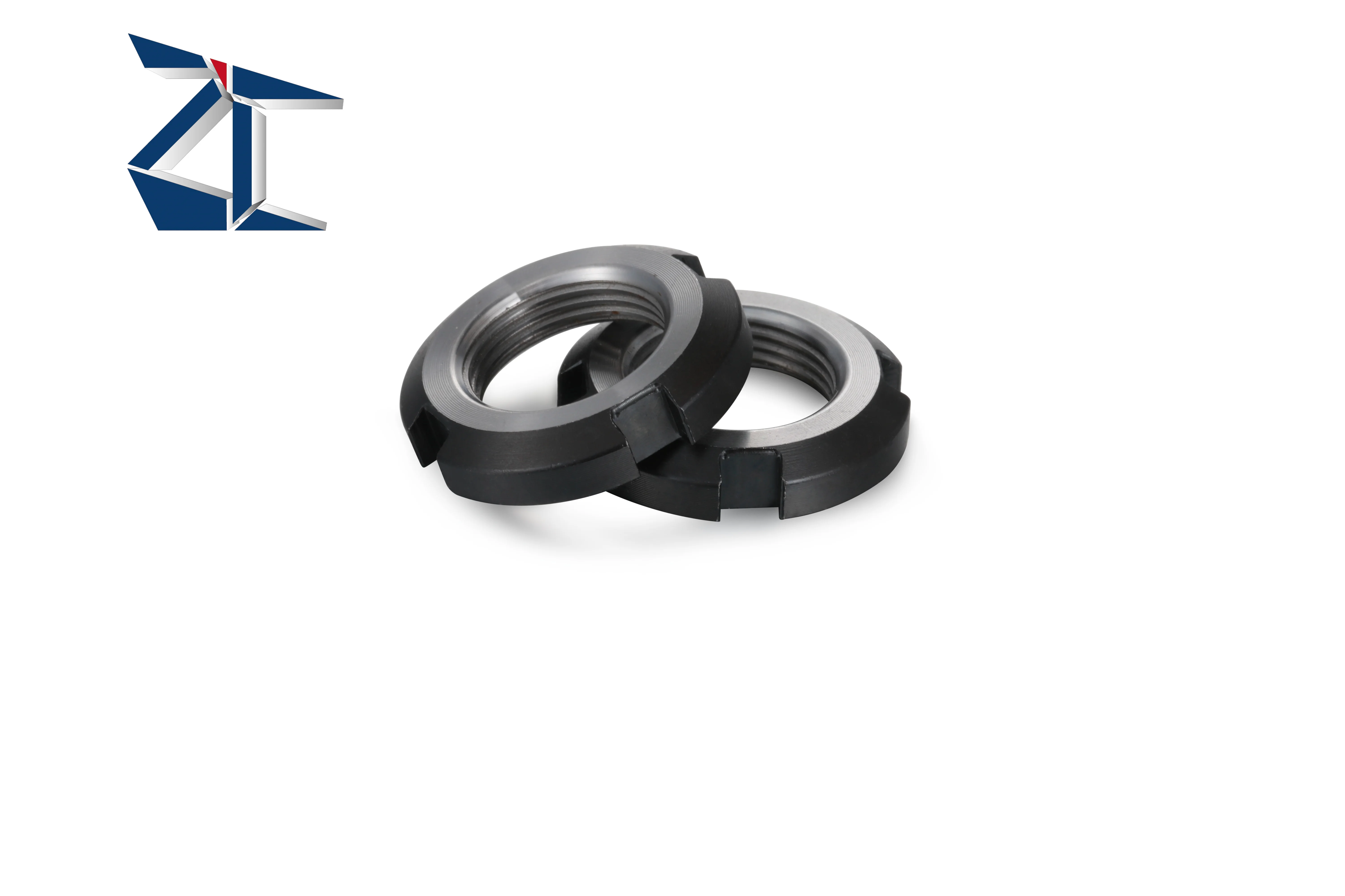 High Quality Black Retaining Four-Slot Slotted Round Nuts Carbon Steel Round Lock Nut For Various Rolling Bearings factory