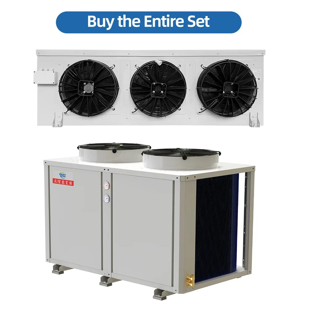 DC Variable-Frequency 15HP Hot Gas Defrosting Condensing Unit