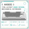 AK820 - Interruttore Giallo - Bianco Grigio - Luce Bianca - Fai da Te