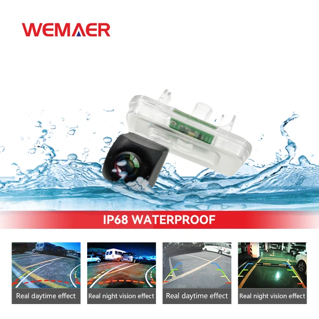 Wemaer AHD Wide Angle Waterproof Backup Reversing Rear View Car Reverse Camera With Parking Line for Toyota Land Cruiser 2019 details
