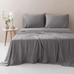 Custom Cloudland Bamboo Collection Bed Sheet Bamboo Sheets Bedding Organic Bamboo Bedding Sheet Set