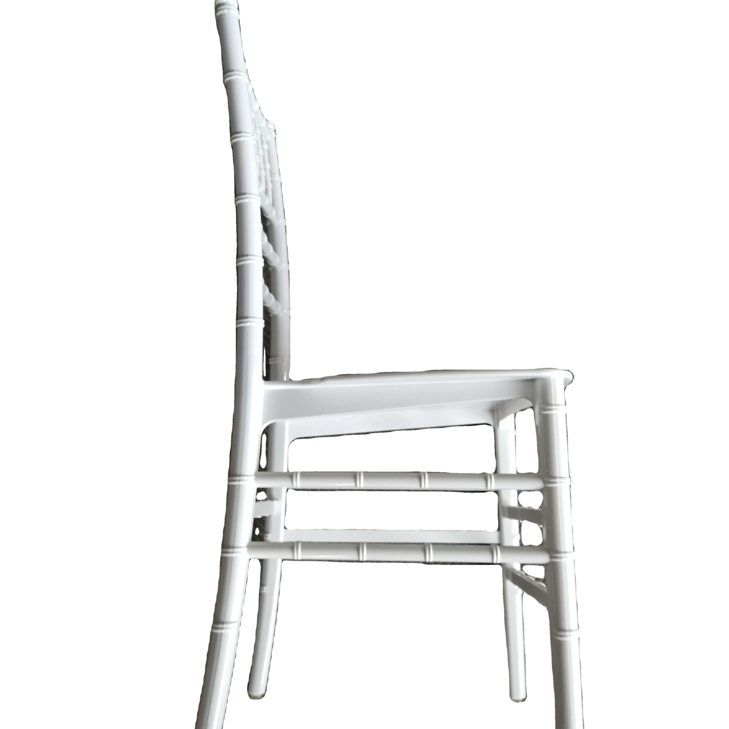 Лидер продаж цельный стул chiavari из белой смолы пластиковый