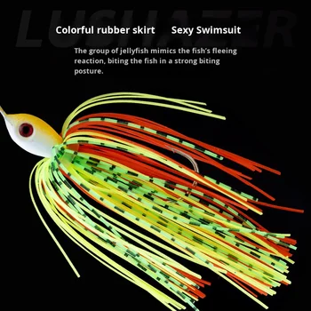 Six Cats 13g Metal JIG Whisker Composite Glitter Anti-Snag Hard Bait Fishing Lure – Metal Jig – view 3