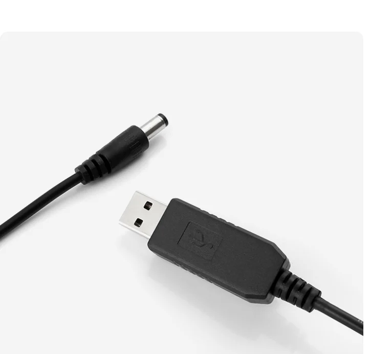 Suitable for Xiaodu smart speaker usb power cord Baidu AI audio USB adapter DC charging cable 12V boost line factory