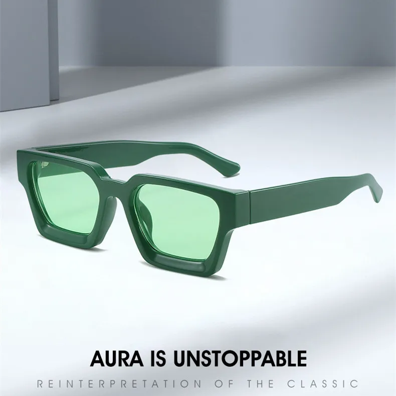 Lunettes De Soleil Rectangulaires De Marque Pour Femmes, Lunettes