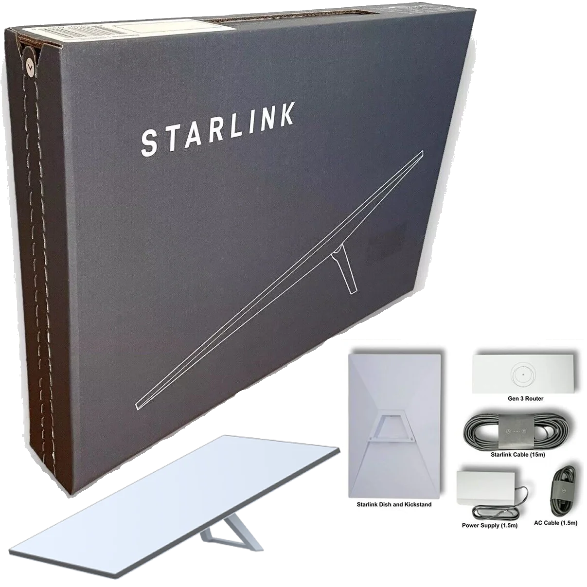 Starlink Standard Kit V4 Gen 3 Satellite Internet Equipment