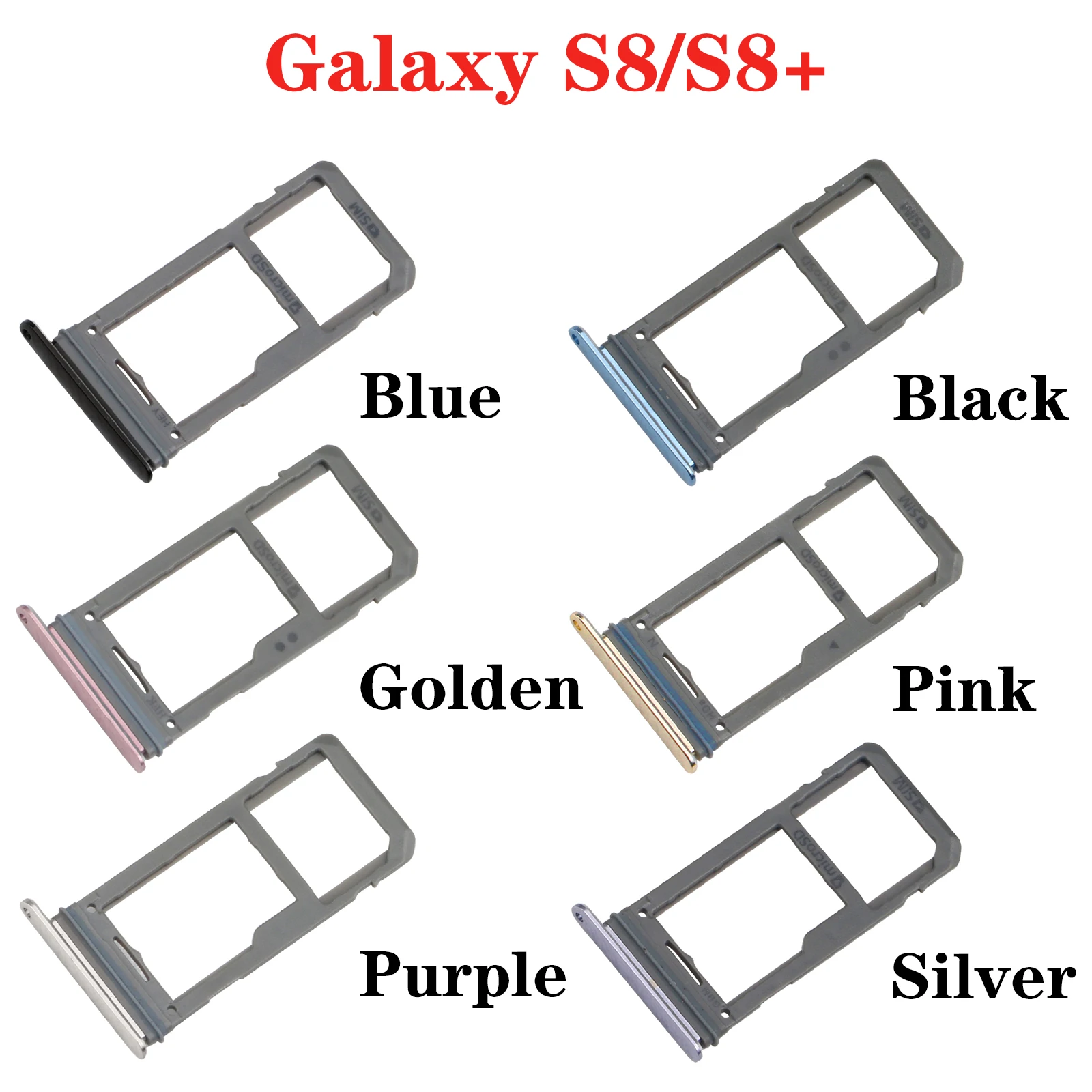 Memory Card Slot Samsung S8 Sd New Sim Card Reader Tray For