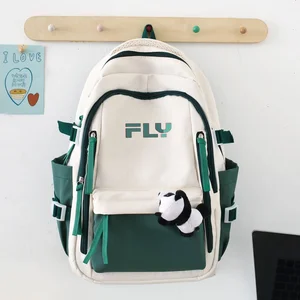 Large Capacity Retro Student Backpack CollegeCasual Laptop Bag High School Book Bags Junior School Custom Backpacks for Teen