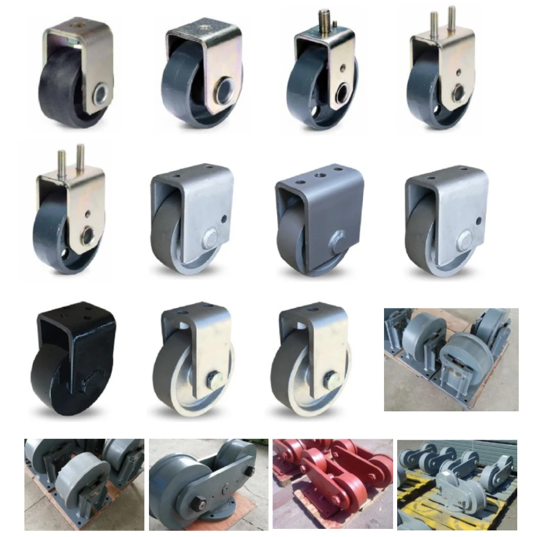 Good Sale Iron Caster Customized Transformer Roller Cast Wheel Transformer Wheel  With Three Threaded Holes Fixed Bracket